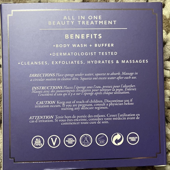 $2 for $22 SPONGELLE Boxed Flower Sponge in Sugar Plum NIB! - Picture 2 of 2